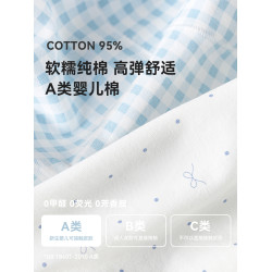 A類嬰兒棉純棉平角內褲女士四角褲10a級抑菌女款女生大碼胖mm短褲