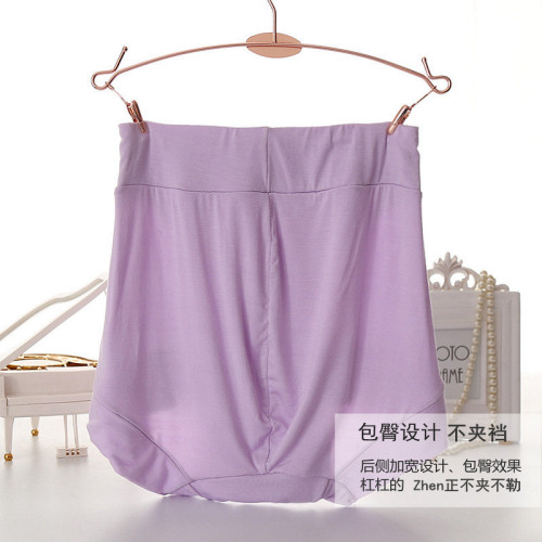 軟糯莫代爾～3條高腰無痕女士內褲大碼中老年寬鬆平角包臀不夾臀