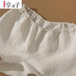 享永子【原生質樸】15支原生漢麻女士中高腰平角褲防臭清爽