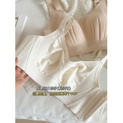 超薄面膜杯大胸顯小內衣女收副乳防下垂軟支撐全罩杯文胸無鋼圈