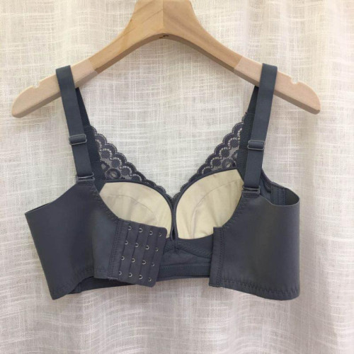 古妃小胸聚攏顯大AB杯中厚杯無鋼圈調整型收副乳蕾絲文胸罩內衣女