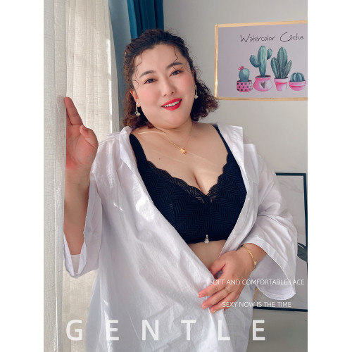 內衣女無鋼圈大胸顯小大碼胖mm200斤調整型收副乳防下垂薄文胸罩