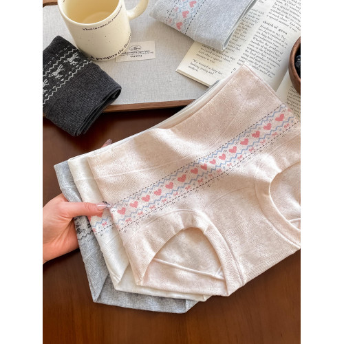 費爾島平角內褲女款2026新款10A純棉抑菌襠少女全棉女士四角短褲