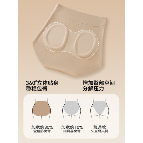 貓人高腰收腹內褲女10A産後塑形2026新款強力收小肚子無痕三角褲