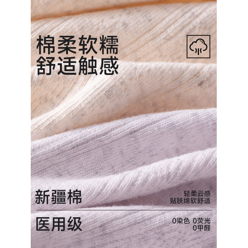 醫用級內褲女士純棉7a級抗菌襠2025新款平角褲無痕不夾臀四角短褲