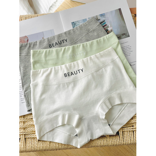 純棉初中生內褲少女孩子高中學生發育期青春小平角短褲2024新款