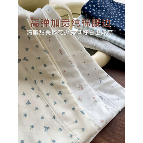 內褲女2025新款生女純棉女式四角10A抑菌加長襠碎花女士平角短褲