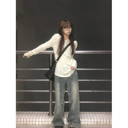 美式復古辣妹卡其色長袖防曬衣女夏季小衆寬鬆薄紗微透罩衫上衣潮