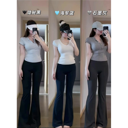 【新款瑜珈褲】groove夏季三合一輕薄舒適透氣女高腰顯瘦健身褲