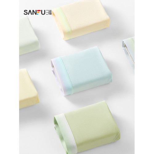 三福莫代爾內褲女生透氣低腰柔軟舒適女士可愛純棉襠三角褲471777