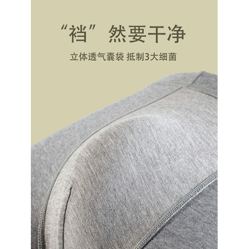 貓人男士內褲男款純棉100%全棉襠黑色平角男生2026新款四角短褲頭