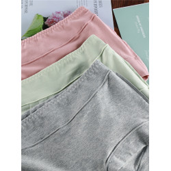 石墨烯抗菌平角純棉內褲少女收腹中腰全棉2025新款四角大碼胖mm