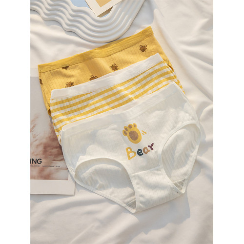 日系內褲女生純棉檔抗菌少女高中學生全棉檔新款低腰可愛三角短褲