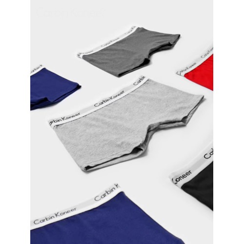 女士純棉全棉新款中性女式平角內褲運動透氣褲頭四角短褲夏季薄款