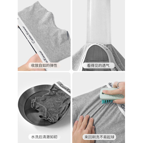 女士純棉全棉新款中性女式平角內褲運動透氣褲頭四角短褲夏季薄款