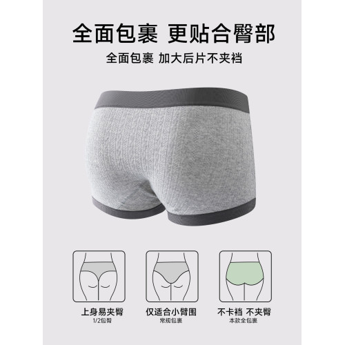 內褲女款純棉抗菌加長蠶絲襠2026新款女士平角褲a類棉女生四角褲