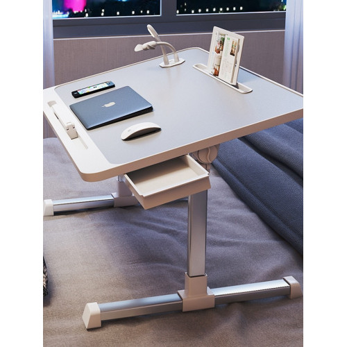 IKAE可折曡升降床上小桌子家用學習書桌簡約臥室電腦飄窗宿捨小桌