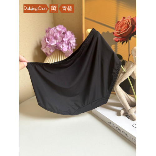 黛青椿極簡輕奢風蕾絲牛奶絲中腰舒適內褲女速乾品牌專櫃秋冬褲衩