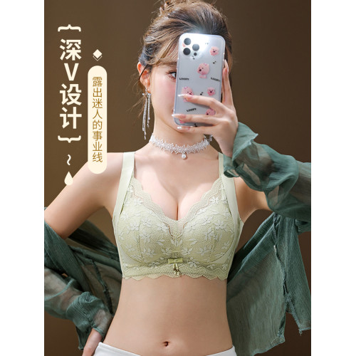 內衣女聚攏小胸顯大收副乳防下垂加厚無鋼圈調整型文胸罩舒適新款