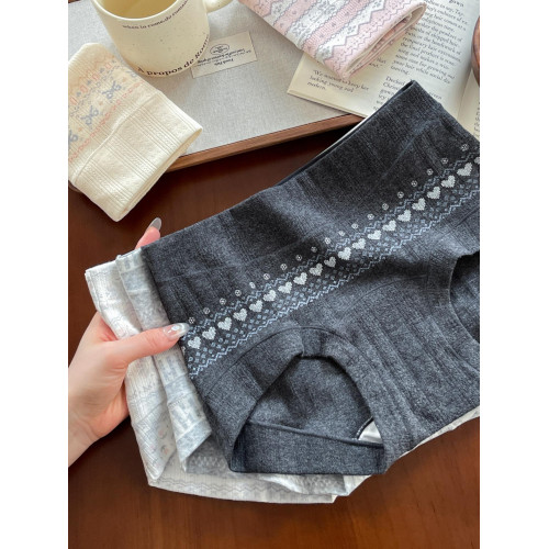 費爾島風內褲女生女款純棉全褲10A抗菌2025新款女士四角平角短褲