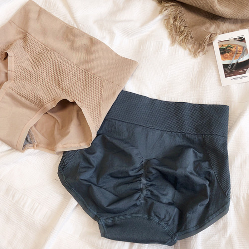日系收腹提臀無痕無縫高腰蜂巢內褲棉襠三角褲小蠻腰底褲舒適透氣 日系收腹提臀無痕無縫高腰蜂巢內褲棉襠三角褲小蠻腰底褲舒適透氣