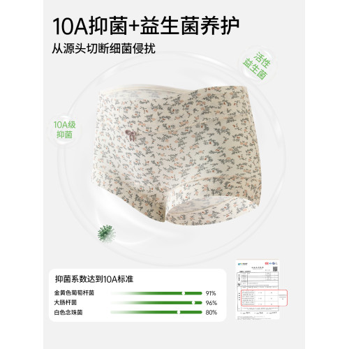 都市麗人平角女士內褲純棉2026新款全棉抗菌襠全包臀大碼四角短褲