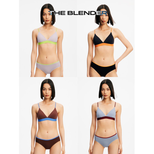 【任選3條159元】The Blender撞色舒適一片式中低腰三角內褲女 【任選3條159元】The Blender撞色舒適一片式中低腰三角內褲女