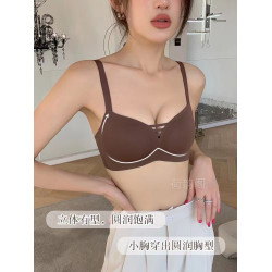 無痕內衣女小胸聚攏無鋼圈收副乳防下垂夏季薄款文胸罩平胸專用