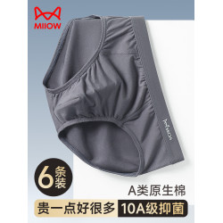 貓人男士內褲男生純棉抗菌襠男款短褲男式褲頭青年褲衩三角褲底褲