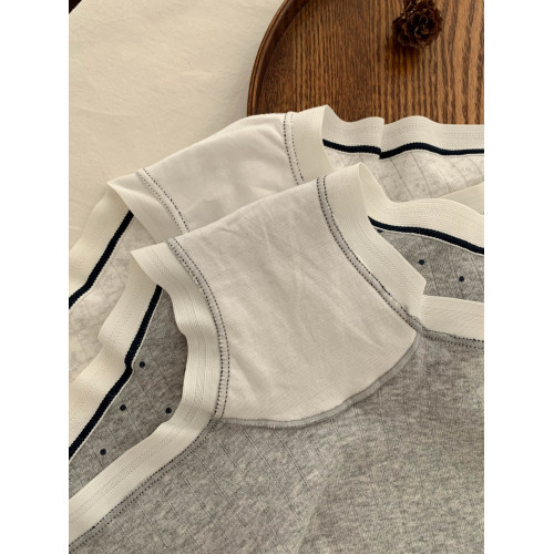 學院小熊~可愛少女高級感內褲女無痕透氣中腰純棉女士平角褲舒適