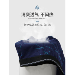健丹鳥男士內褲男純棉抗菌四角褲新款大碼平角褲透氣褲頭運動短褲