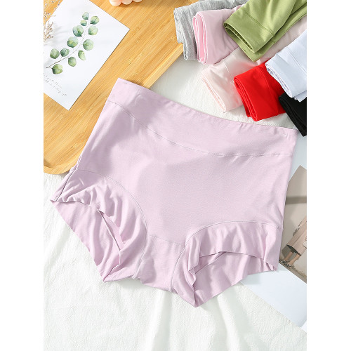 3條裝大碼內褲女平角加肥加大胖MM200斤莫代爾高腰媽媽款中老年款