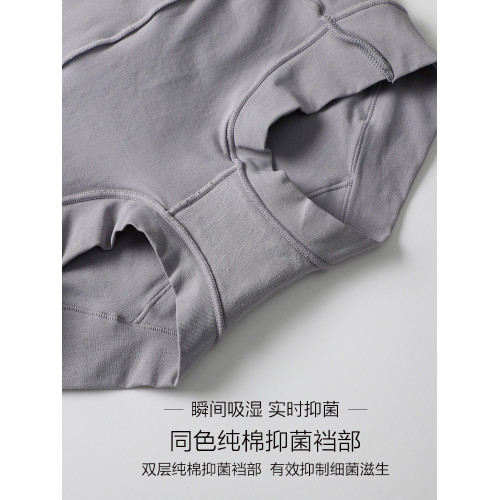 內褲女純棉100%全棉抗菌襠中高腰平角女內褲四角褲衩收腹大碼夏季