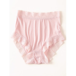 粘纖桑蠶絲混紡針織真絲內褲女透氣舒適抗菌包臀大碼無痕平角內褲