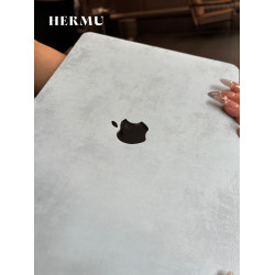 禾沐2026款M5藍色M4皮質13寸macbookair保護殼M1軟14寸pro適用蘋果電腦保護套m3透明15筆電m2全包mac外殼16