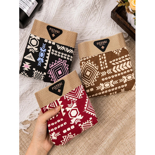 潮流印花平角內褲女士純棉2025新款10A抗菌襠親膚無痕女生四角褲