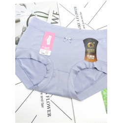 3/6條裝彩田內褲中腰 女紅色莫代爾棉透氣石墨烯非無痕小平角褲薄