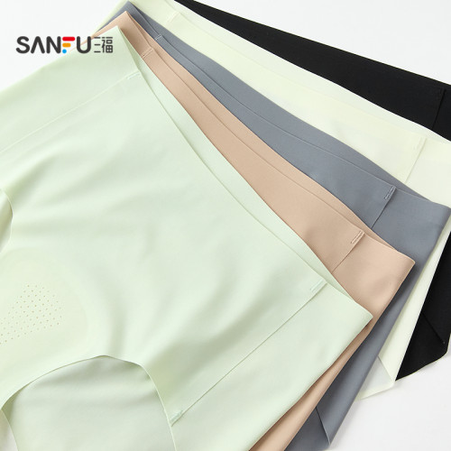三福女中腰包臀內褲 輕薄透氣防尲尬無痕隱形半平角褲497830