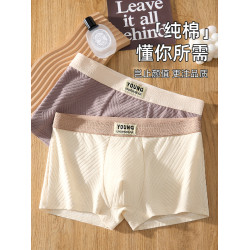 男士內褲男生純棉抗菌四角褲衩夏薄男式運動透氣青少年平角短褲頭