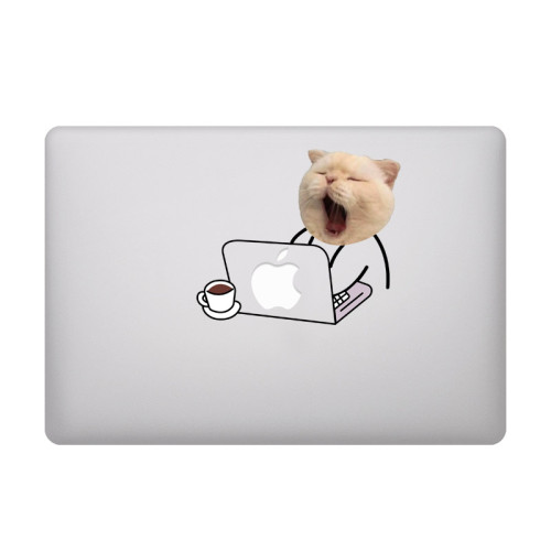 適用新Macbook保護殼m1蘋果筆記型電腦套2023款air13水晶m2pro13/14//15/16防摔2338原創2442透明2681哈欠貓