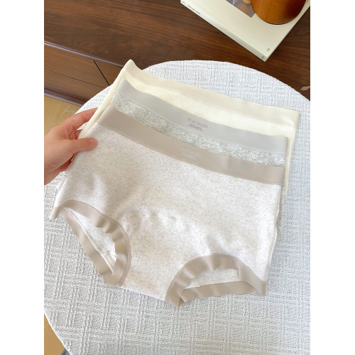 微內薇運動無痕平角內褲女士純棉18CM加長檔抑菌包臀VV大碼四角褲