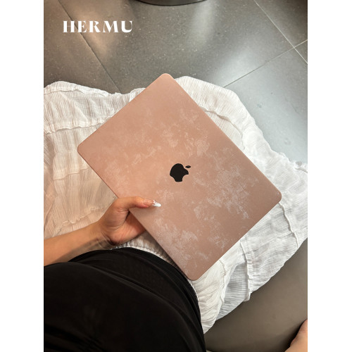 禾沐M5粉色2026款M4皮質13寸macbookair保護殼M1軟14寸pro適用蘋果電腦保護套m3透明15筆電m2全包mac外殼16