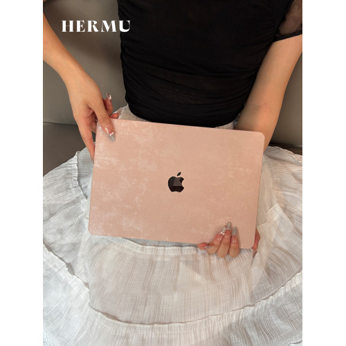 禾沐M5粉色2026款M4皮質13寸macbookair保護殼M1軟14寸pro適用蘋果電腦保護套m3透明15筆電m2全包mac外殼16
