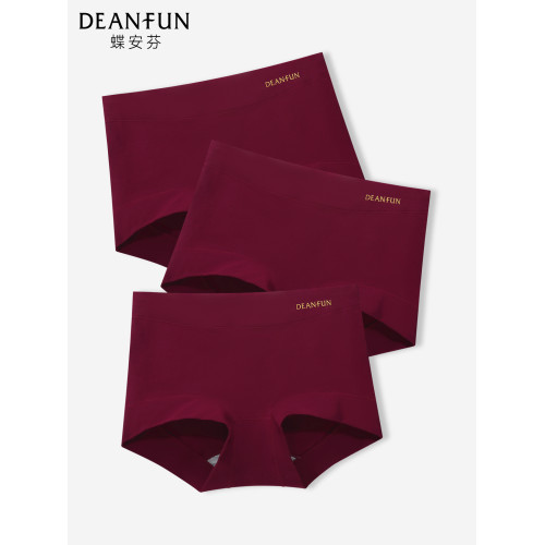 蝶安芬本命年紅色內褲女純棉中高腰2026新款新婚大碼短褲收腹提臀