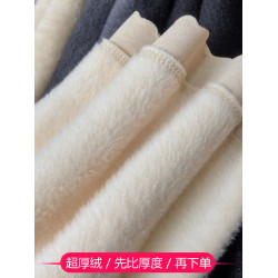 超厚絨女士保暖內褲女款加絨加厚款高腰暖宮媽媽老人安全褲秋冬季