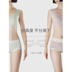 莫代爾內褲女純棉全棉抗菌襠女生平角無痕中高腰大碼短褲頭