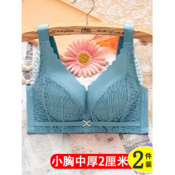 文胸女聚攏小胸收副乳上托中厚2cm品牌專櫃正品胸罩無鋼圈內衣