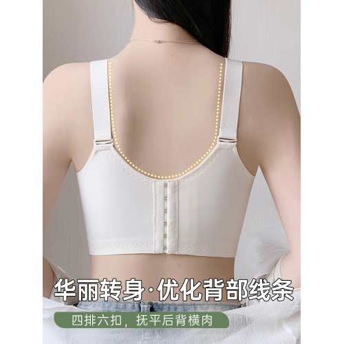 內衣女大胸顯小聚攏無鋼圈收副乳防下垂薄款全罩杯文胸抹胸防走光 內衣女大胸顯小聚攏無鋼圈收副乳防下垂薄款全罩杯文胸抹胸防走光