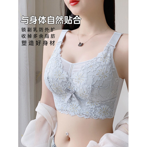 內衣女大胸顯小聚攏無鋼圈收副乳防下垂薄款全罩杯文胸抹胸防走光 內衣女大胸顯小聚攏無鋼圈收副乳防下垂薄款全罩杯文胸抹胸防走光
