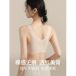 平胸專用小胸顯大隱形無痕內衣女2026新款加厚聚攏美背背心式文胸